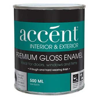 Accent® Enamel Oil Based Gloss Enamel White 500ml