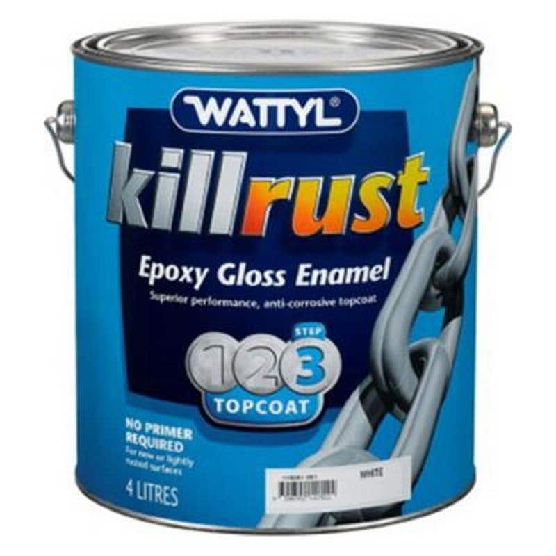 Wattyl Killrust Epoxy Gloss Enamel 4L Pewter