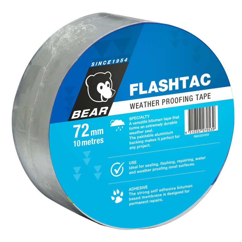 Bear Flashtac Weather Proofing Tape 72mm x 10m