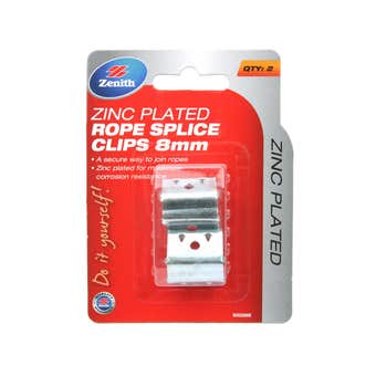 Zenith Rope Splice Clips 8mm - 2 Pack