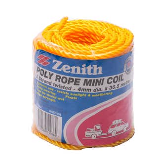 Zenith Rope Polypropylene Mini Coil 4mm x 30.5m