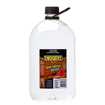 Diggers Low Odour Mineral Turpentine 4L