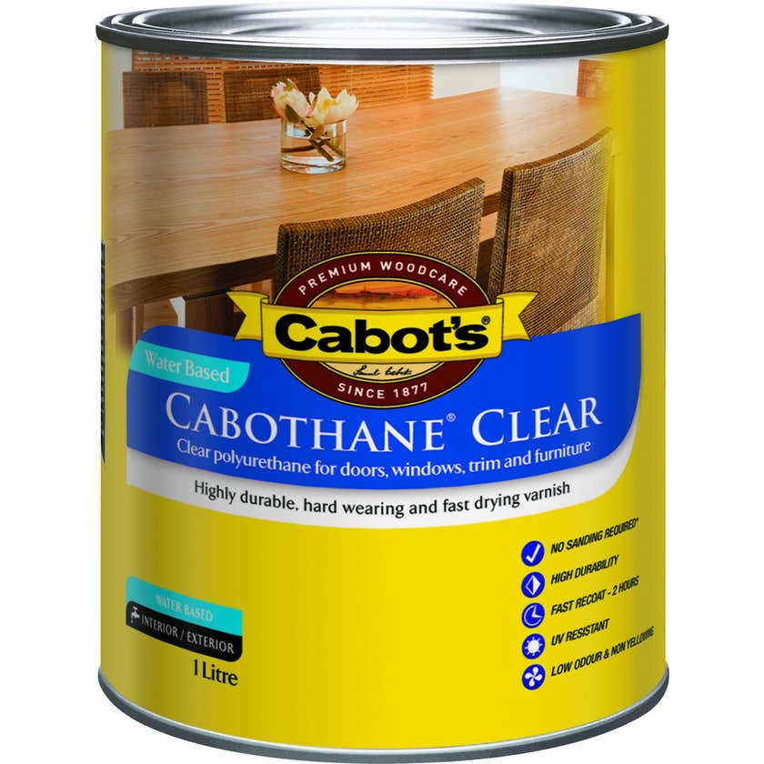 Cabot's Cabothane Clear Water Based Satin 1L