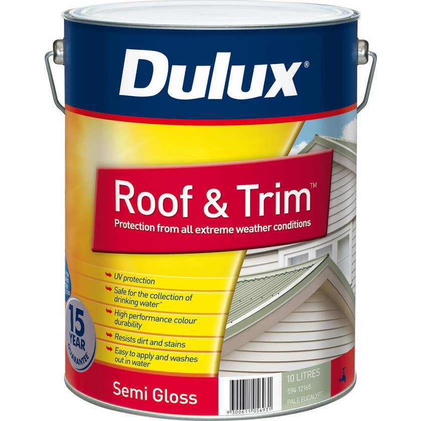 Dulux Weathershield Roof And Trim Semi Gloss Pale Eucalyptus 10L