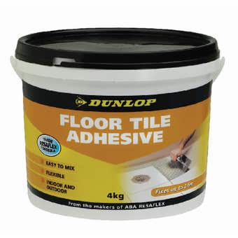 Dunlop Floor Tile Adhesive 4kg