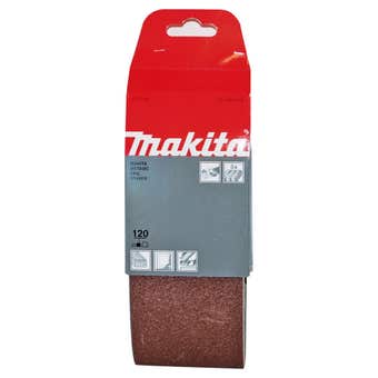 Makita Abrasive Belt P120 76 x 457 - 5 Pack