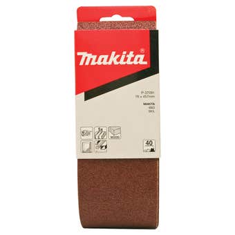 Makita Sanding Belt 40G 76 x 457mm - 5 Pack