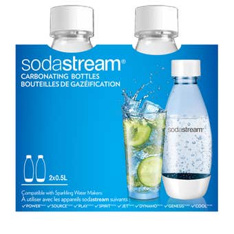 SodaStream White Twin Pack Bottles 0.5L