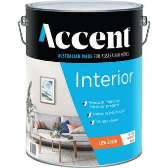 Accent Interior Low Sheen White 10L