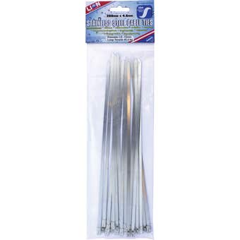 Lion Cable Tie Stainless Steel 266 x 4.6mm - 20 Pack
