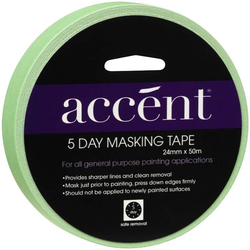 Accent 5 Day Masking Tape 24mm x 50m