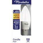 Mirabella LED Candle Globe 5.5W ES Warm White
