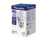 Mirabella LED Fancy Round Globe 5.5W BC Cool White