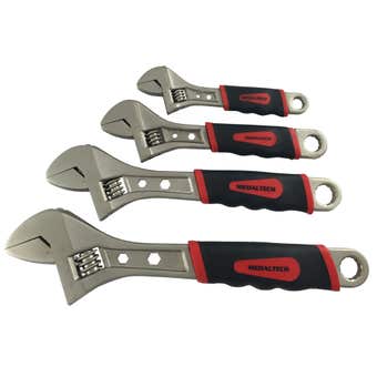 Medaltech Adjustable Wrench Heavy Duty Satin - 4 Pack