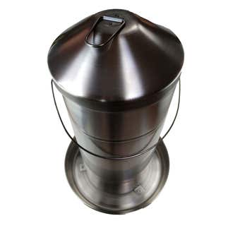 Poultry Feeder Stainless Steel 15kg