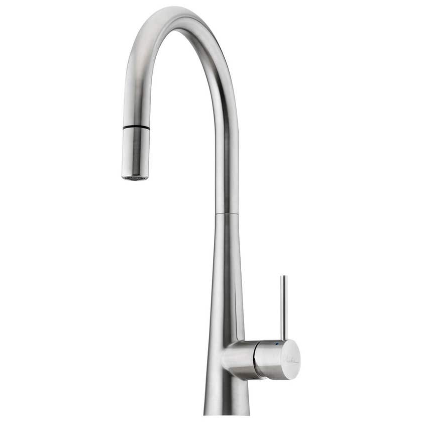Oliveri Essente Stainless Steel Pull Out Goose Neck Mixer