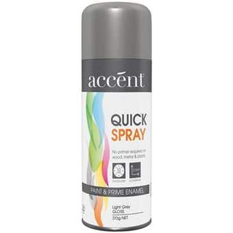 Accent Quickspray Gloss Light Grey 310G