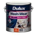 Dulux Wash & Wear +Plus Super Hide Low Sheen Strong White 4L