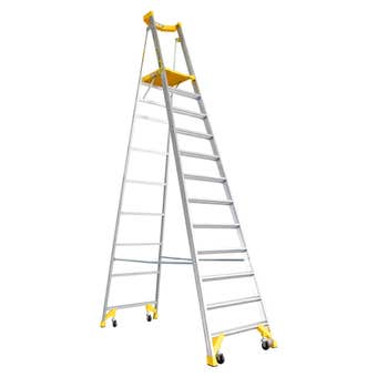 Bailey P170 Job Station Aluminium Platform Ladder 170kg Industrial 12 Step