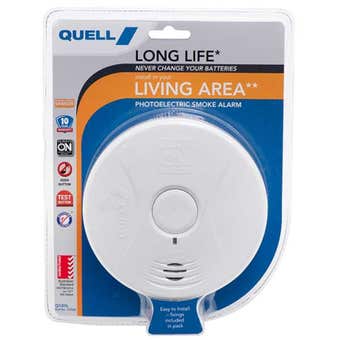 Quell Long Life Photoelectric Smoke Alarm for Living Area