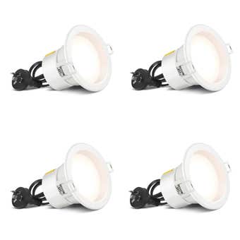 HPM LED Dimmable Downlight Cool White 7W 90mm - 4 Pack