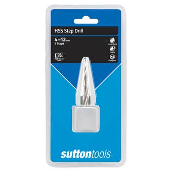 Sutton Tools HSS Step Drill 5 Steps 4-12mm