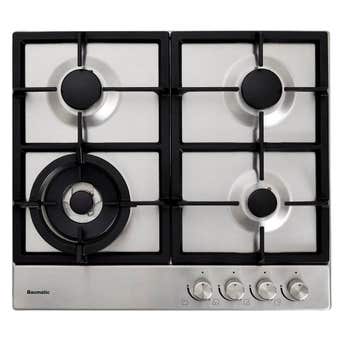 Baumatic Gas Cooktop Stainless Steel 600mm