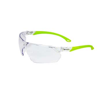 3M Safety Specs Clear Lens HC AF Hi-Vis Green