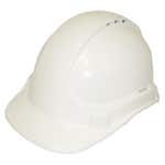 3M Protector Safety Helmet Vented White