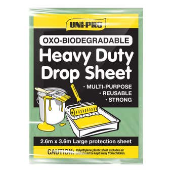 Uni-Pro Biodegradable Drop Sheet Heavy Duty 2.6M - 3.6M