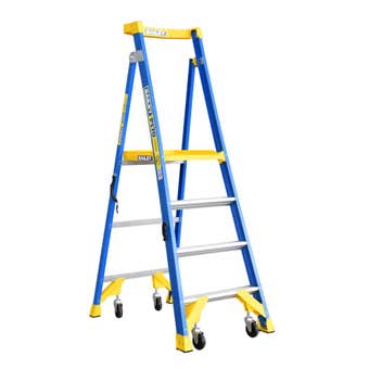 Bailey P170 Job Station Fibreglass Platform Ladder 170kg Industrial 4 Step