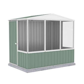 Absco Gable Roof Chicken Coop Pale Eucalypt 2.26m x 1.52m x 2m