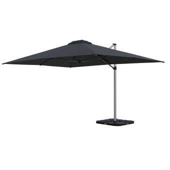 Coolaroo Brampton Rectangle Cantilever Umbrella Charcoal 3x4m