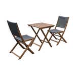 Havana 2 Seater Timber & Rope Cafe Setting