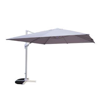 Aluminium Cantilever Umbrella Cool Grey 2.95m