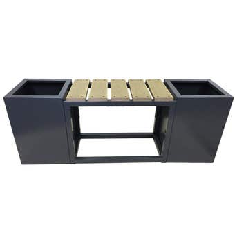 Planter Box with Seat Charcoal