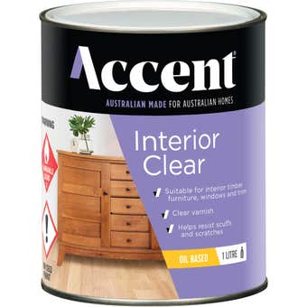 Accent Interior Clear Oil Based Satin 1L