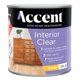 Accent Interior Clear Oil Based Satin 250ml