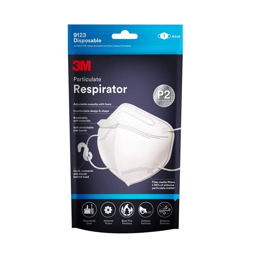3M Particulate Face Mask 9123 - 5 Pack
