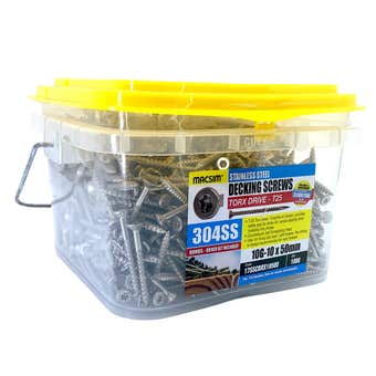 Macsim Decking Screws T17 Star Drive 304SS 10G-10x50mm - Box of 1000