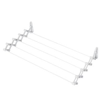 Clothes Airer Wall Extendable 74Cm White