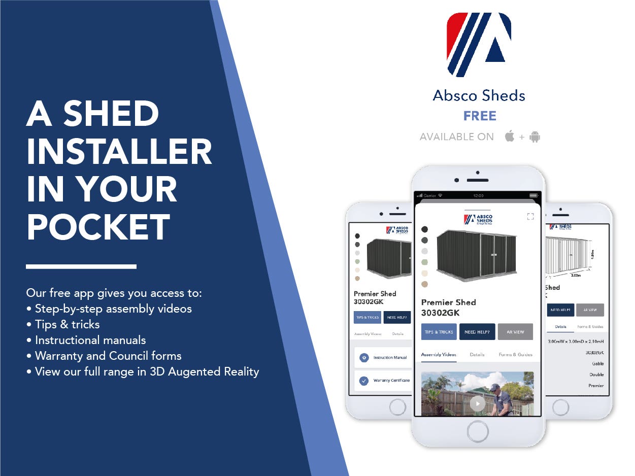 Absco Sheds Assembly App