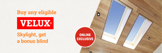 Velux Roof Windows gift with purchase